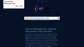 What Mp3juice.io website looked like in 2020 (3 years ago)