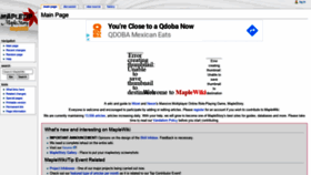 What Maplewiki.net website looked like in 2020 (3 years ago)