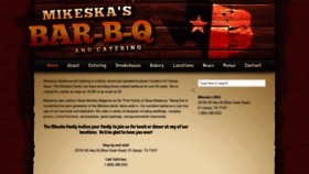 What Mikeskabbq.com website looked like in 2020 (3 years ago)