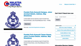 What Malaysiacentral.com website looked like in 2020 (3 years ago)