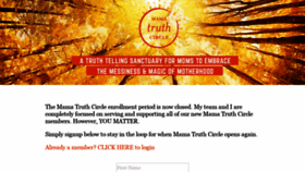 What Mamatruthcircle.com website looked like in 2020 (3 years ago)