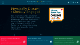 What Miamibookfair.com website looked like in 2020 (3 years ago)