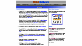 What Milletsoftware.com website looked like in 2020 (3 years ago)