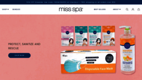 What Miss-spa.com website looked like in 2020 (3 years ago)