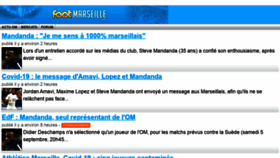 What Mobile.footmarseille.com website looked like in 2020 (3 years ago)