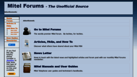 What Mitelforums.com website looked like in 2020 (3 years ago)