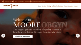 What Mooreobgyn.com website looked like in 2020 (3 years ago)