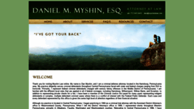 What Myshinlaw.com website looked like in 2020 (3 years ago)