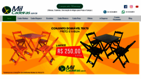 What Milcadeiras.com.br website looked like in 2020 (3 years ago)