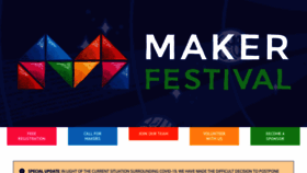 What Makerfestival.ca website looked like in 2020 (3 years ago)