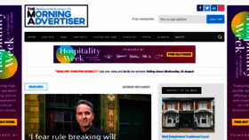 What Morningadvertiser.co.uk website looked like in 2020 (3 years ago)