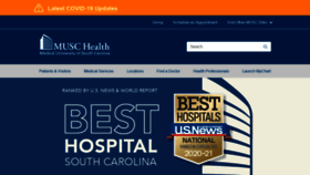 What Muschealth.com website looked like in 2020 (3 years ago)