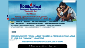 What Mountainheartwv.com website looked like in 2020 (3 years ago)