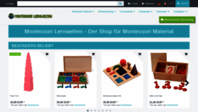 What Montessori-material.de website looked like in 2020 (3 years ago)