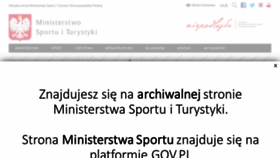 What Msport.gov.pl website looked like in 2020 (3 years ago)