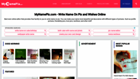 What Mynamepix.com website looked like in 2020 (3 years ago)