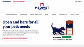 What Medivet.co.uk website looked like in 2020 (3 years ago)