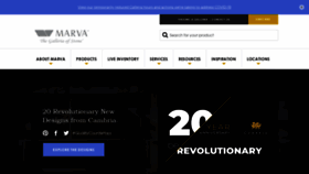 What Marvamarble.com website looked like in 2020 (3 years ago)