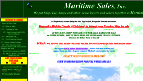 What Maritimesales.com website looked like in 2020 (3 years ago)