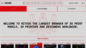 What Mito3d.com website looked like in 2020 (3 years ago)