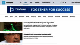 What Medinside.ch website looked like in 2020 (3 years ago)