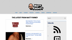 What Mattforney.com website looked like in 2020 (3 years ago)