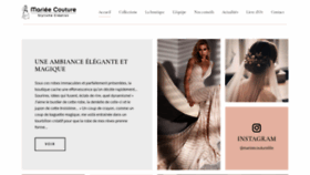 What Mariee-couture.fr website looked like in 2020 (3 years ago)
