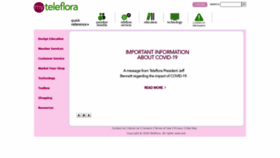 What Myteleflora.com website looked like in 2020 (3 years ago)