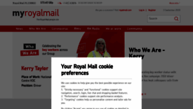 What Myroyalmail.com website looked like in 2020 (3 years ago)