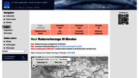 What Meteoradar.ch website looked like in 2020 (4 years ago)