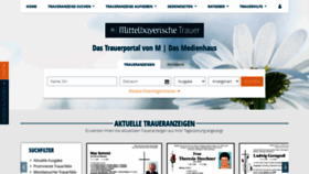 What Mittelbayerische-trauer.de website looked like in 2020 (3 years ago)