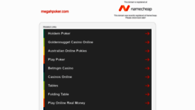 What Megahpoker.com website looked like in 2020 (3 years ago)