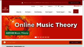 What My.abrsm.org website looked like in 2020 (3 years ago)