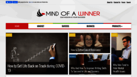What Mindofwinner.com website looked like in 2020 (3 years ago)