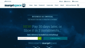 What Marqetspace.co.uk website looked like in 2020 (3 years ago)