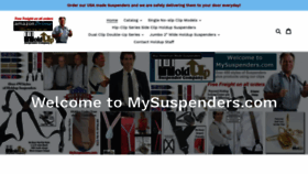 What Mysuspenders.com website looked like in 2020 (3 years ago)