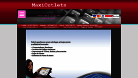 What Maxioutlets.cl website looked like in 2020 (3 years ago)