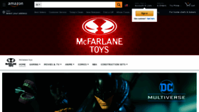 What Mcfarlanetoysstore.com website looked like in 2020 (3 years ago)