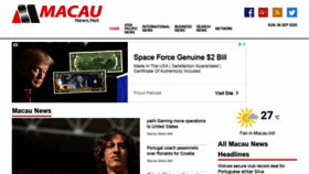What Macaunews.net website looked like in 2020 (3 years ago)
