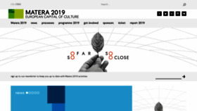 What Matera-basilicata2019.it website looked like in 2020 (3 years ago)