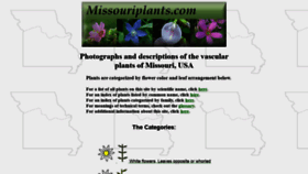 What Missouriplants.com website looked like in 2020 (3 years ago)