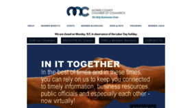 What Morrischamber.org website looked like in 2020 (3 years ago)