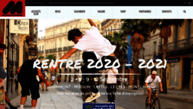 What Montpellierskateboard.fr website looked like in 2020 (3 years ago)