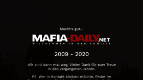 What Mafia-daily.net website looked like in 2020 (3 years ago)
