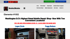What Mobile2mobiledc.com website looked like in 2020 (3 years ago)