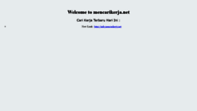 What Mencarikerja.net website looked like in 2020 (3 years ago)