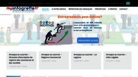 What Myinfogreffe.fr website looked like in 2020 (3 years ago)