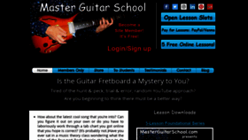 What Masterguitarschool.com website looked like in 2020 (3 years ago)