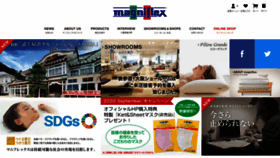 What Magniflex.jp website looked like in 2020 (3 years ago)