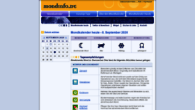 What Mondinfo.de website looked like in 2020 (3 years ago)